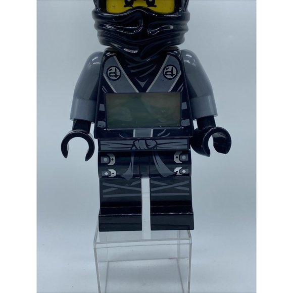 LEGO Cole Ninjago Ninja Alarm Clock  Minifigure Black Silver Works - Picture 4 of 7